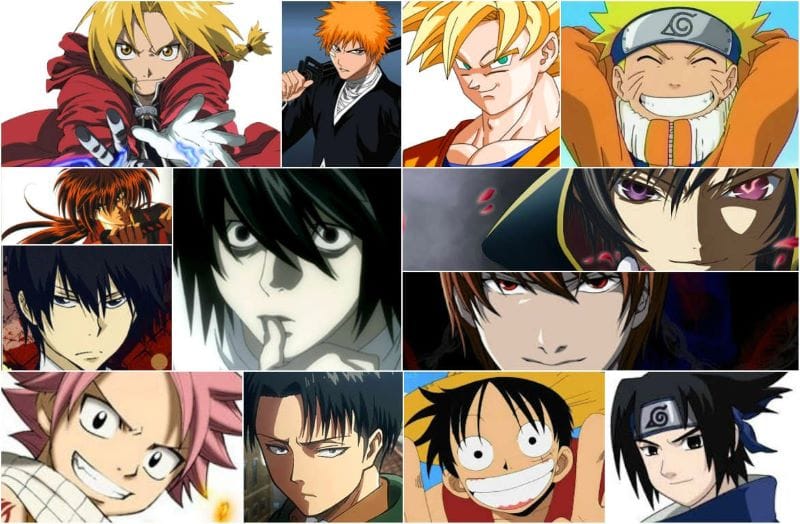 Kiểu tóc phổ biến trong manga
